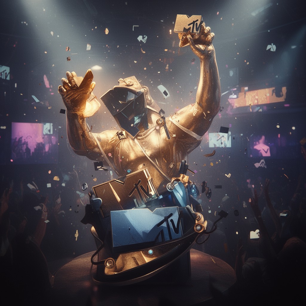 AI-generated illustration of MTV Video Music Award