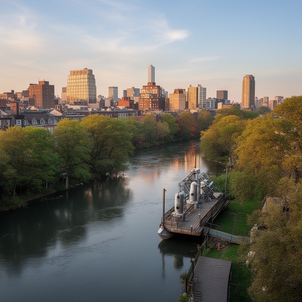 AI-generated illustration of Schuylkill River