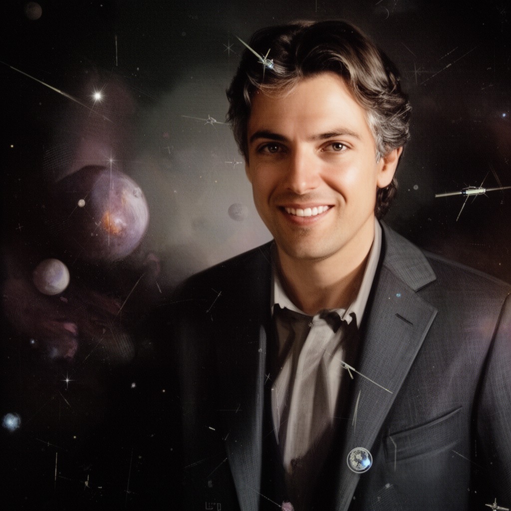 AI-generated illustration of Nick Sagan
