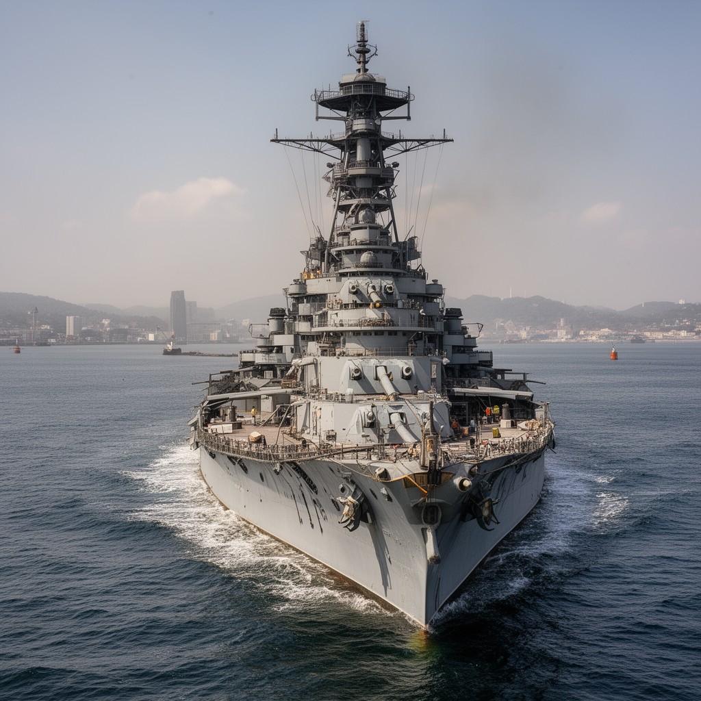 AI-generated illustration of USS Pennsylvania (BB-38)