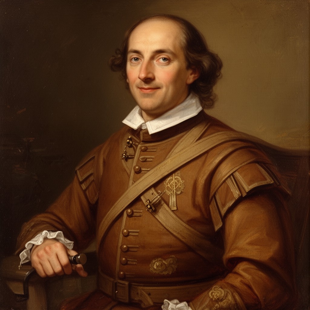 AI-generated illustration of Myles Standish