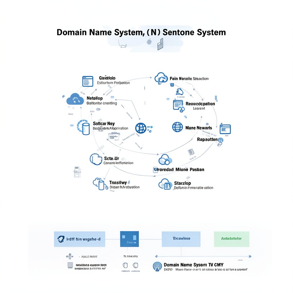 AI-generated illustration of Domain Name System