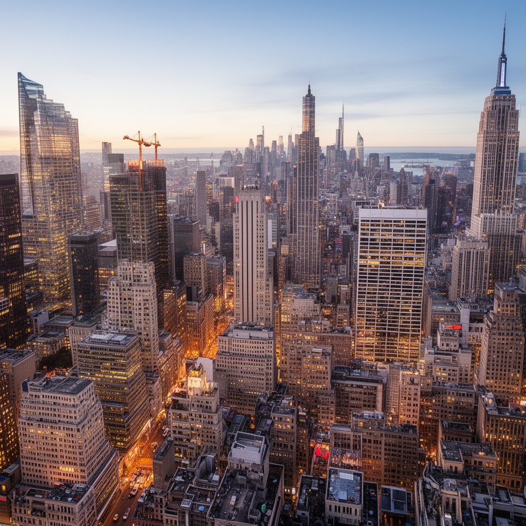 AI-generated illustration of Midtown Manhattan