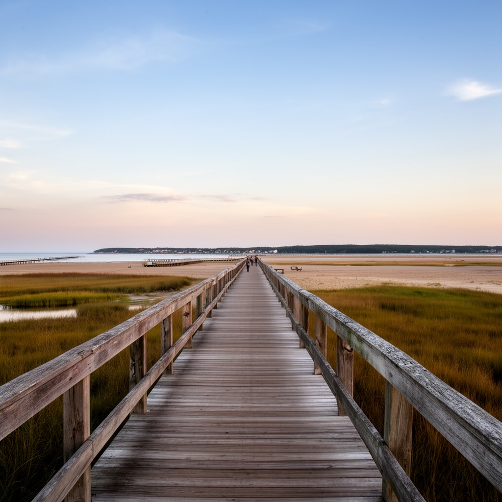 AI-generated illustration of Sandwich Boardwalk