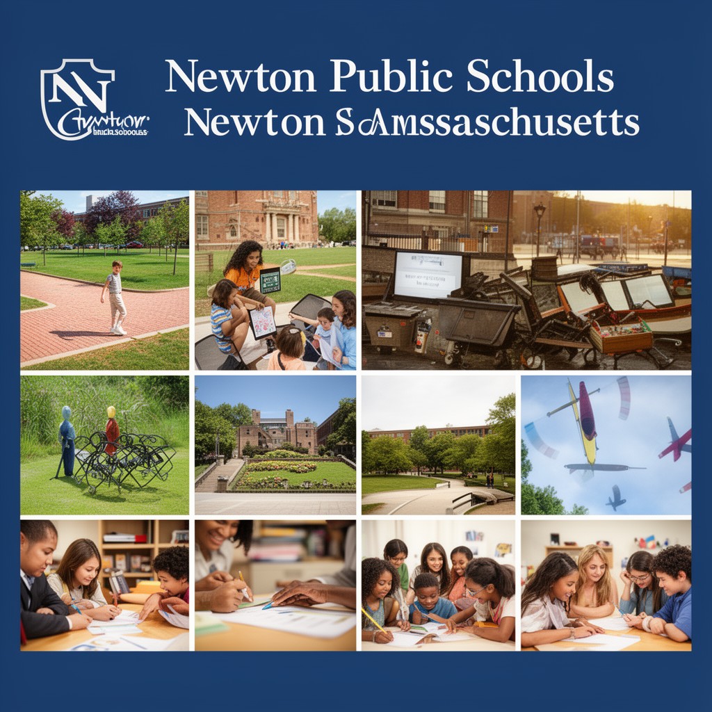 AI-generated illustration of Newton Public Schools