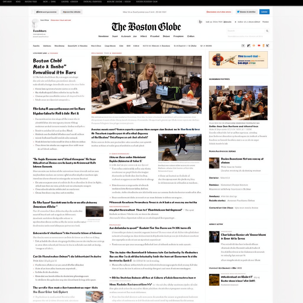 AI-generated illustration of The Boston Globe