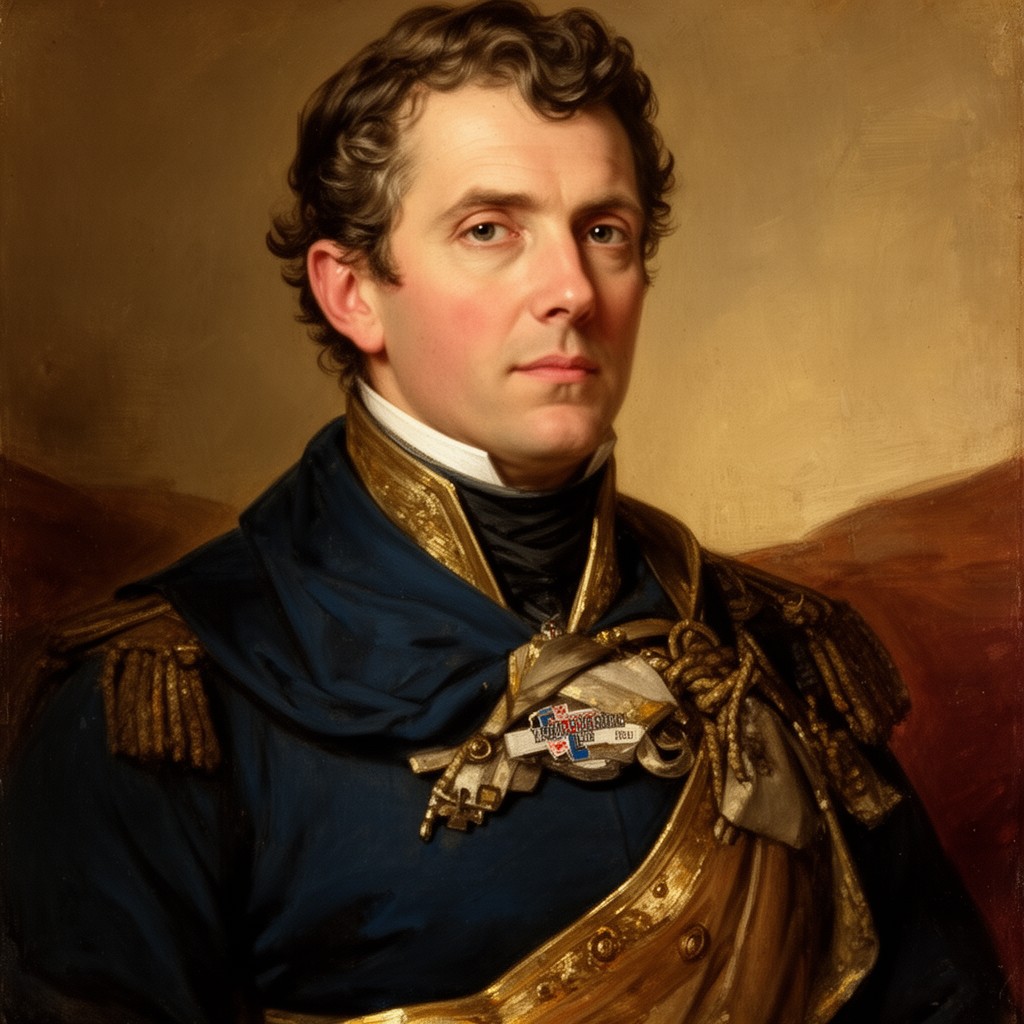 AI-generated illustration of William II of the Netherlands