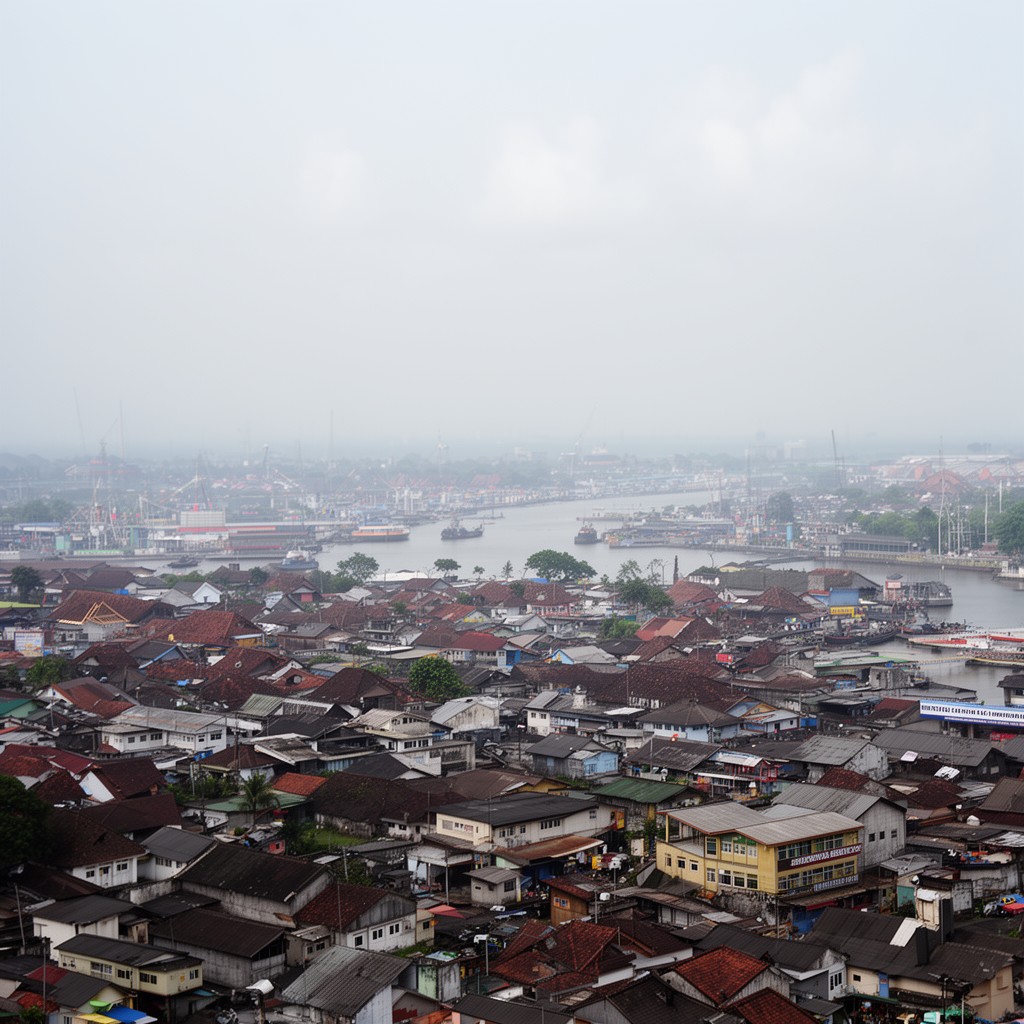 AI-generated illustration of Semarang