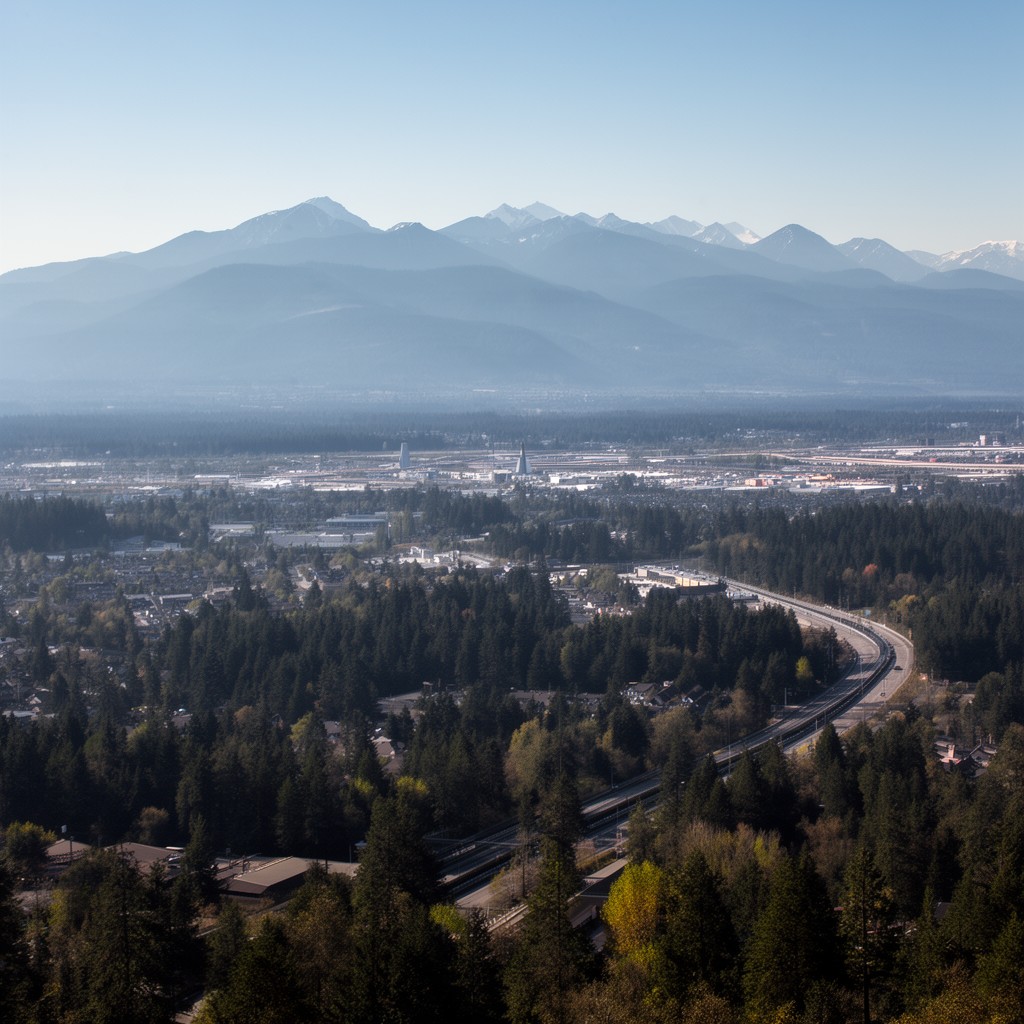 AI-generated illustration of Clark County, Washington
