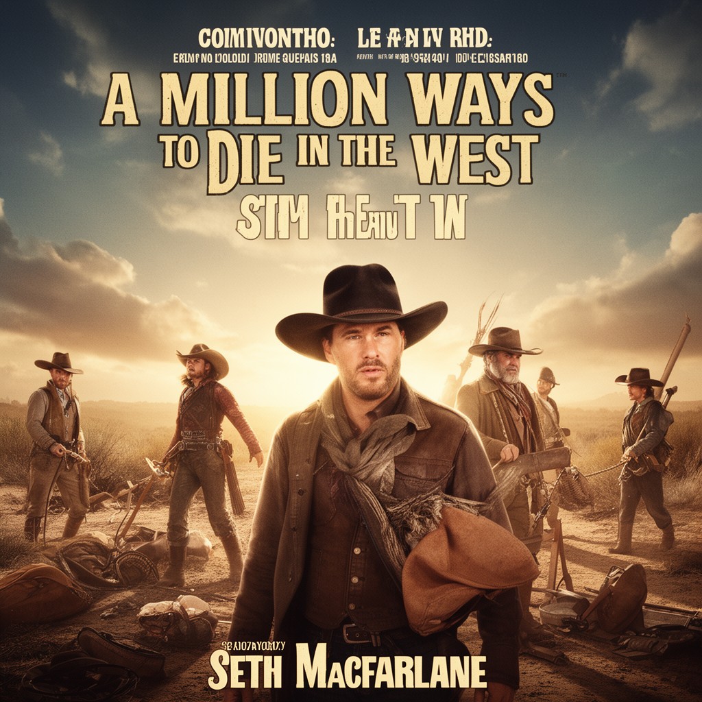 AI-generated illustration of A Million Ways to Die in the West