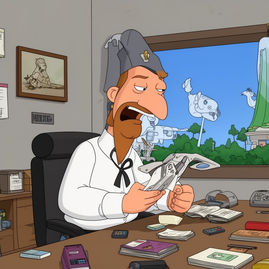 AI-generated illustration of Glenn Quagmire