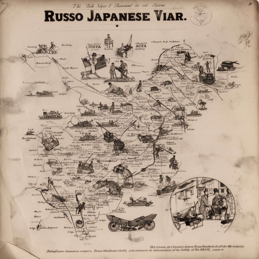 AI-generated illustration of Russo-Japanese War