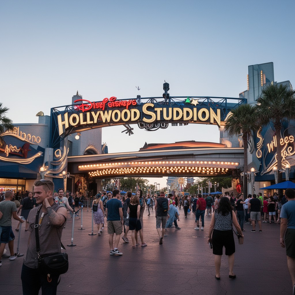 AI-generated illustration of Disney's Hollywood Studios
