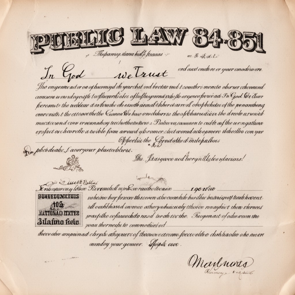 AI-generated illustration of Public Law 84-851