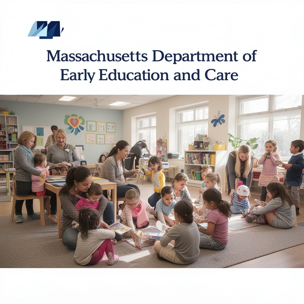 AI-generated illustration of Massachusetts Department of Early Education and Care