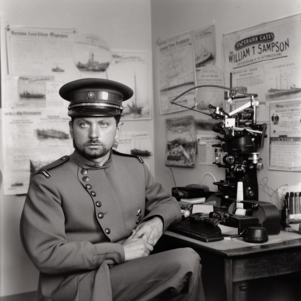AI-generated illustration of William T. Sampson