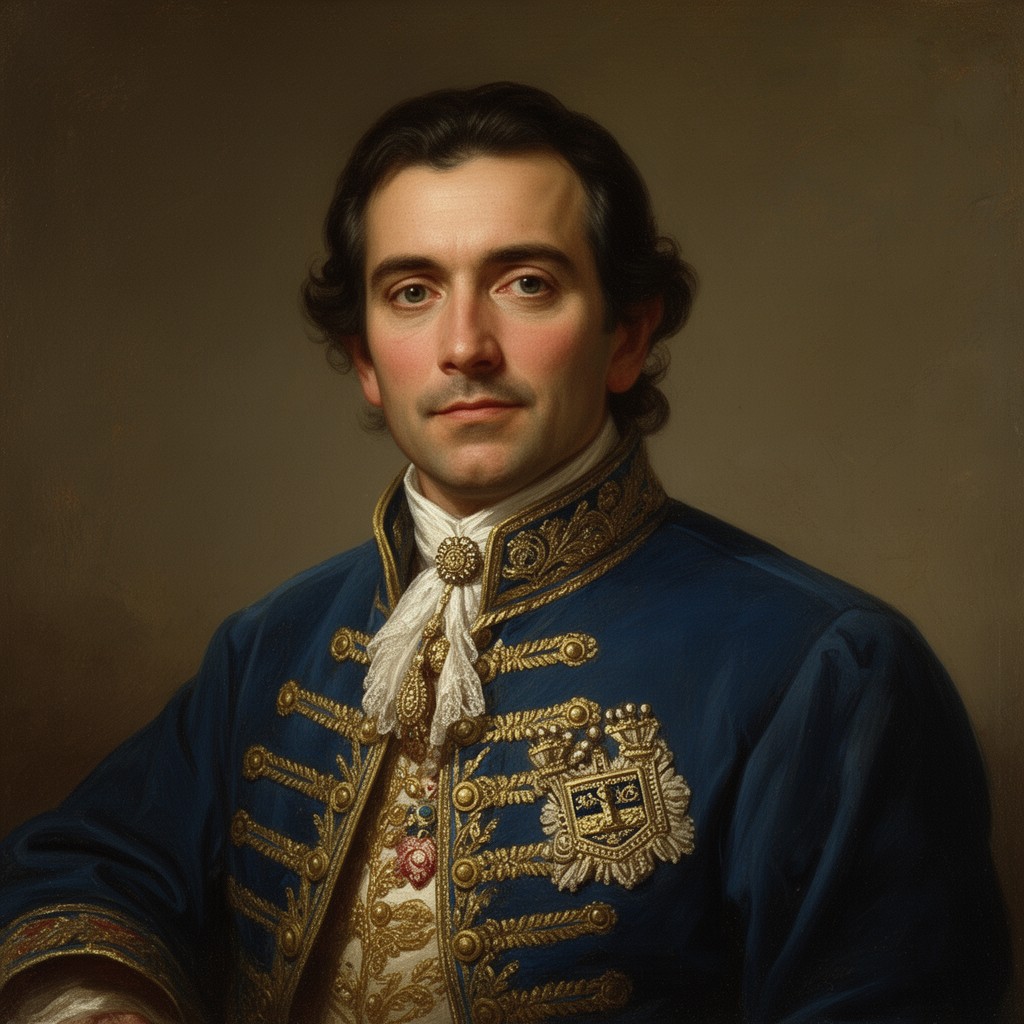 AI-generated illustration of Felipe de Neve