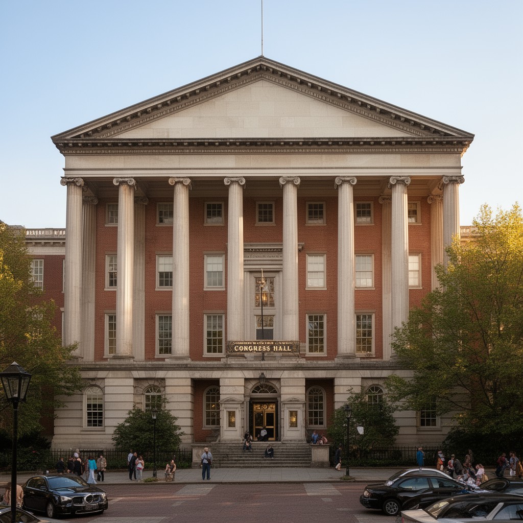 AI-generated illustration of Congress Hall