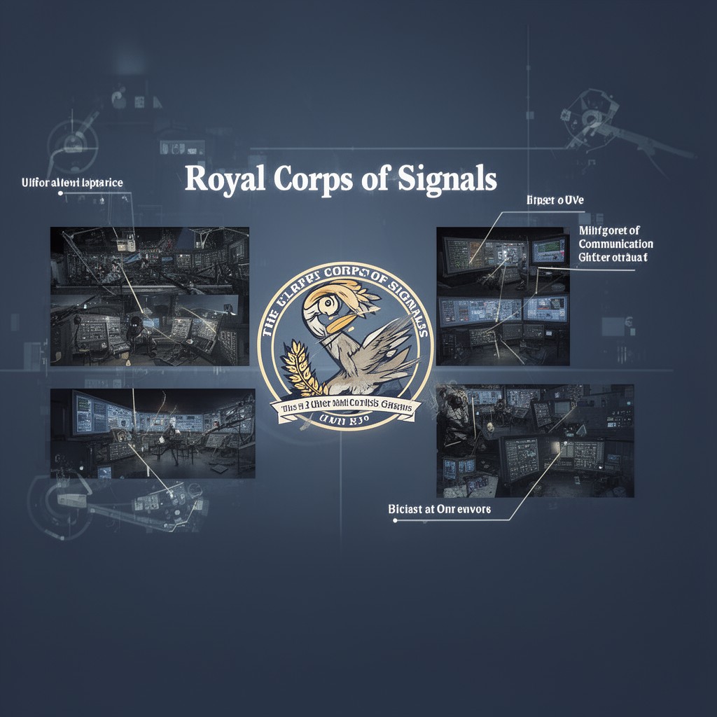 AI-generated illustration of Royal Corps of Signals