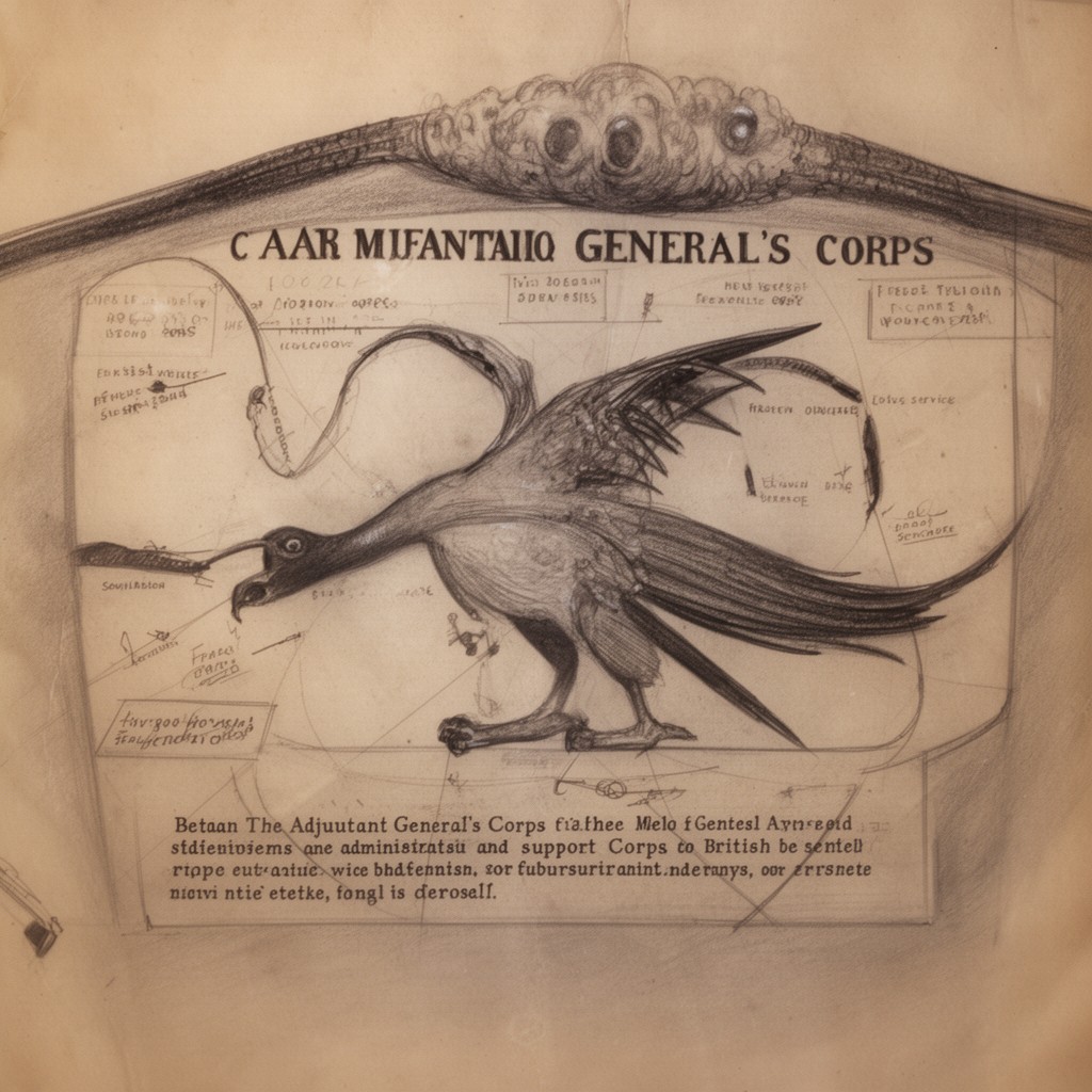 AI-generated illustration of Adjutant General's Corps