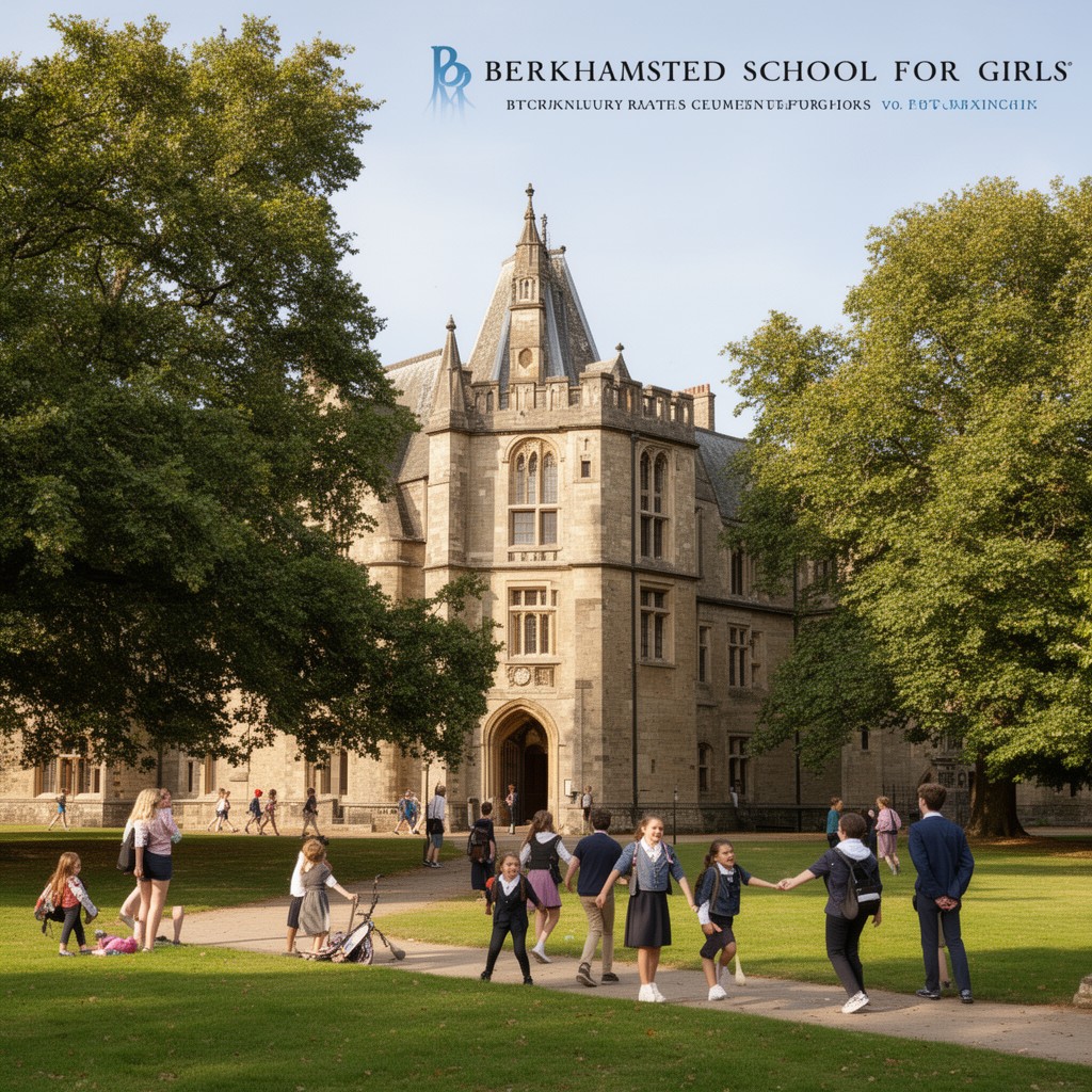 AI-generated illustration of Berkhamsted School for Girls