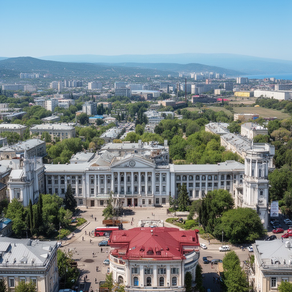 AI-generated illustration of Simferopol