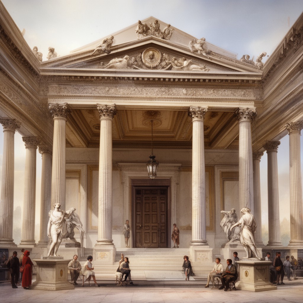 AI-generated illustration of Neoclassicism