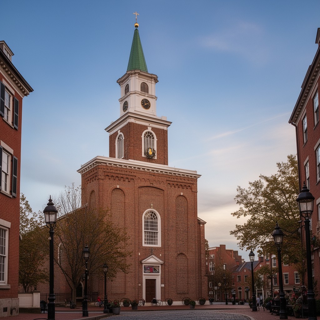 AI-generated illustration of Old North Church