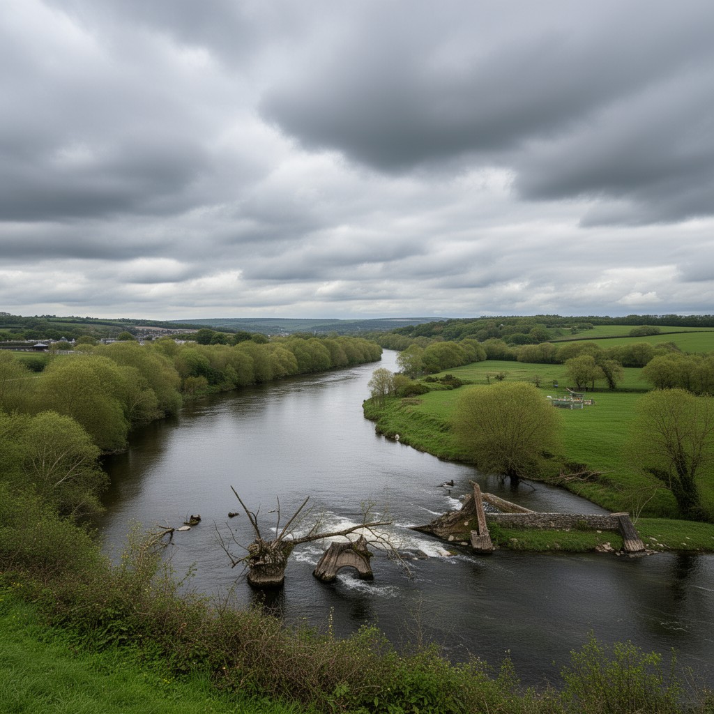 AI-generated illustration of River Ribble