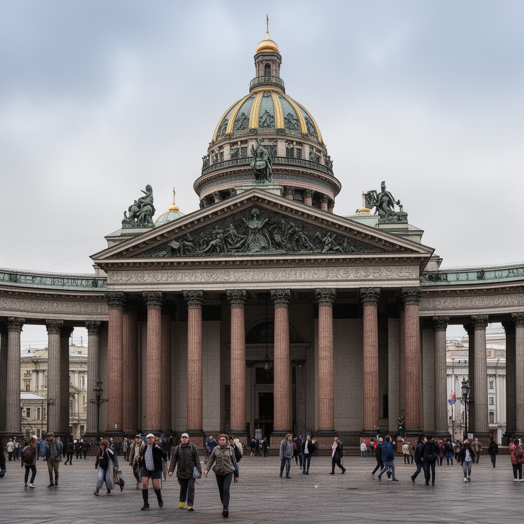 AI-generated illustration of Kazan Cathedral
