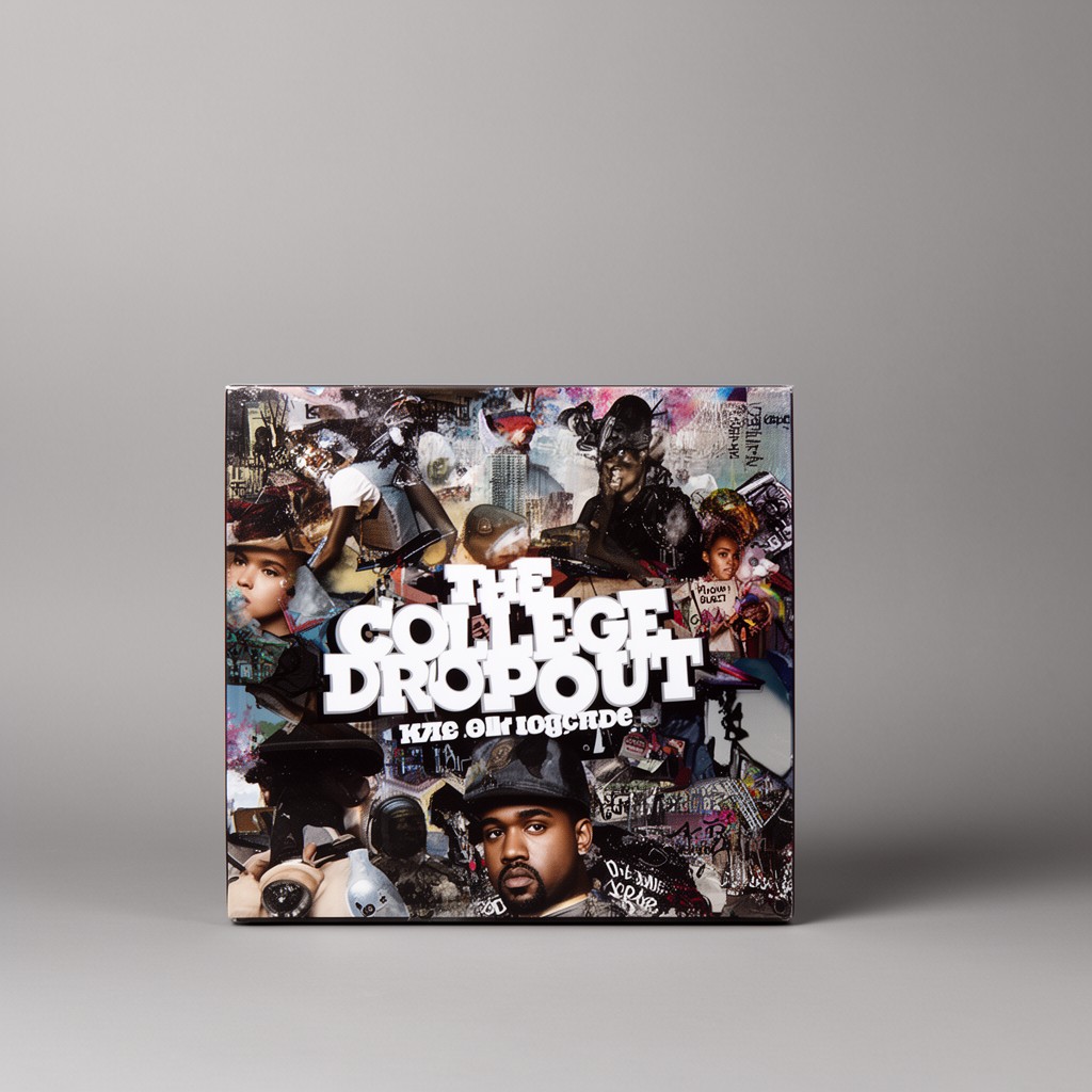 AI-generated illustration of The College Dropout