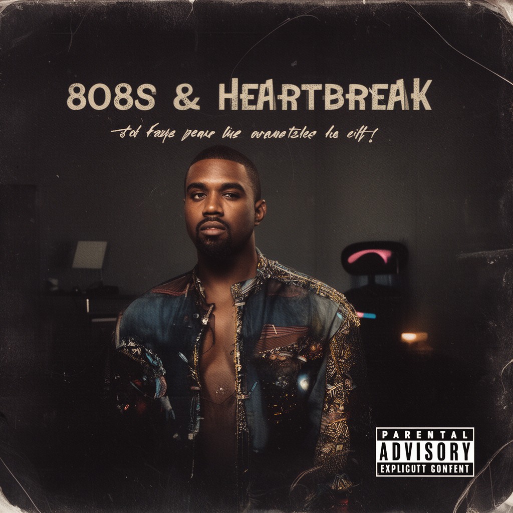 AI-generated illustration of 808s & Heartbreak