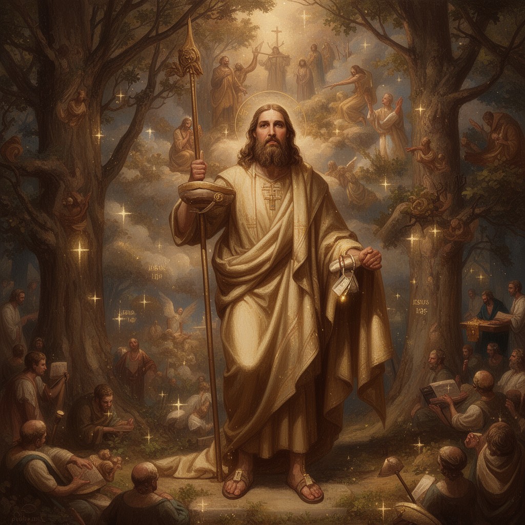AI-generated illustration of Jesus Is King