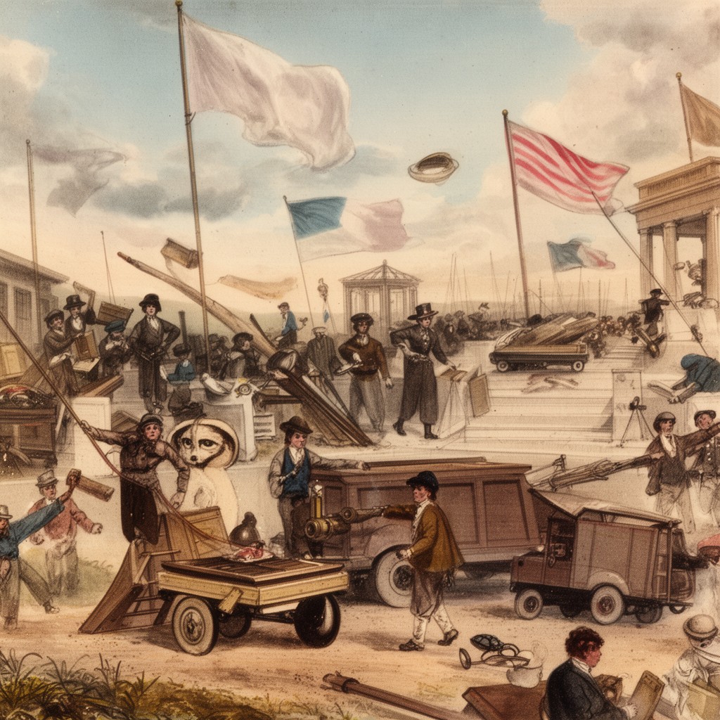 AI-generated illustration of Early Republic of the United States