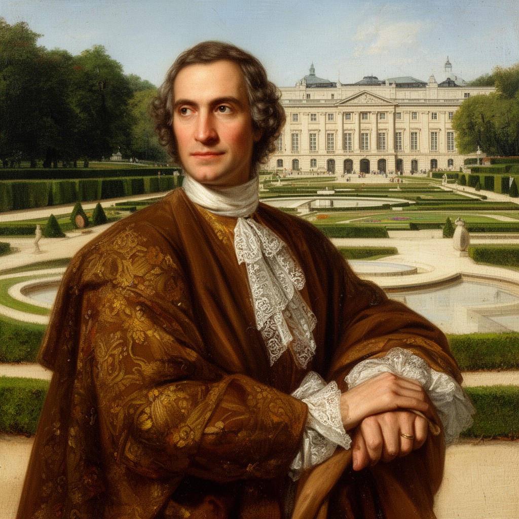 AI-generated illustration of André Le Nôtre