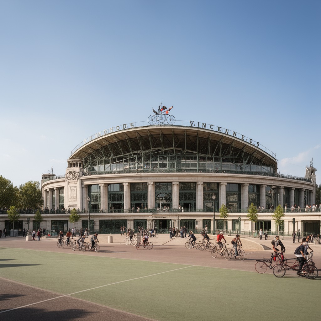 AI-generated illustration of Vélodrome de Vincennes