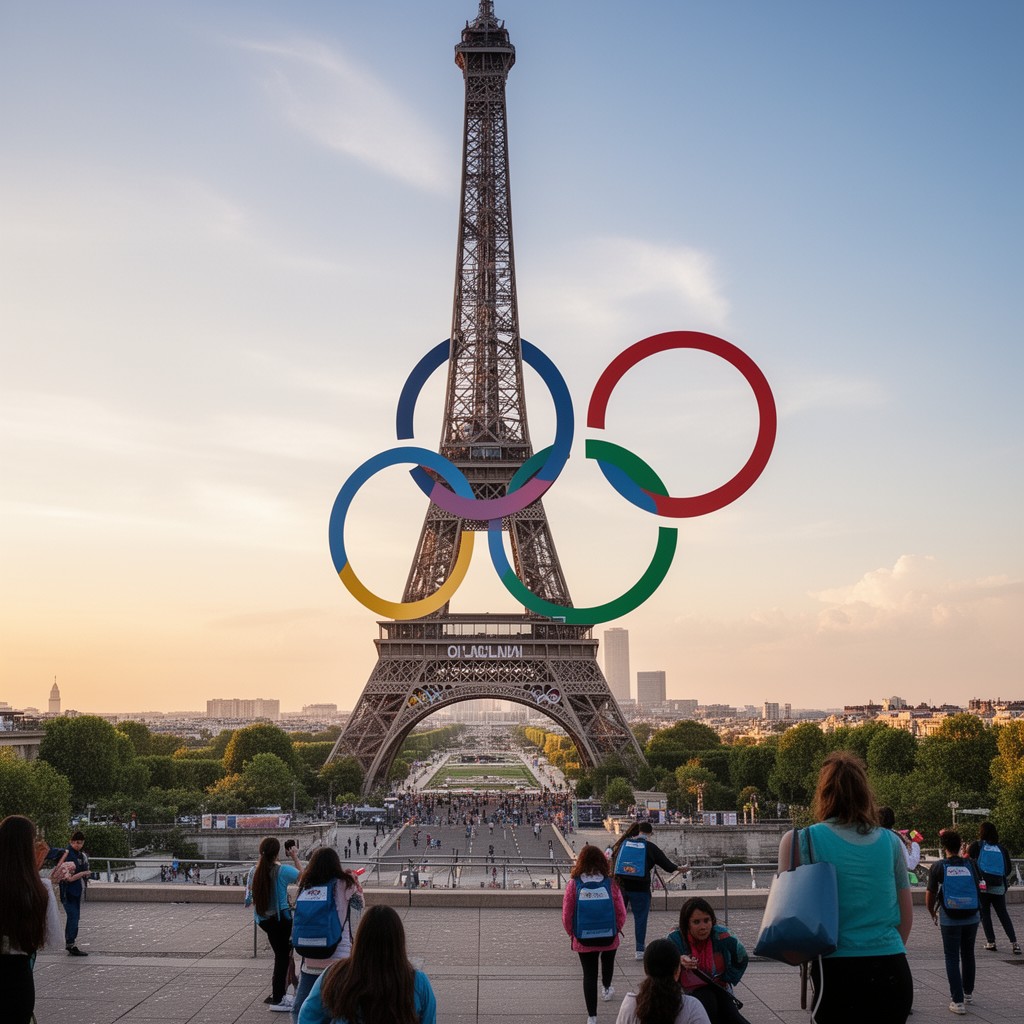 AI-generated illustration of Games of the XXXIII Olympiad