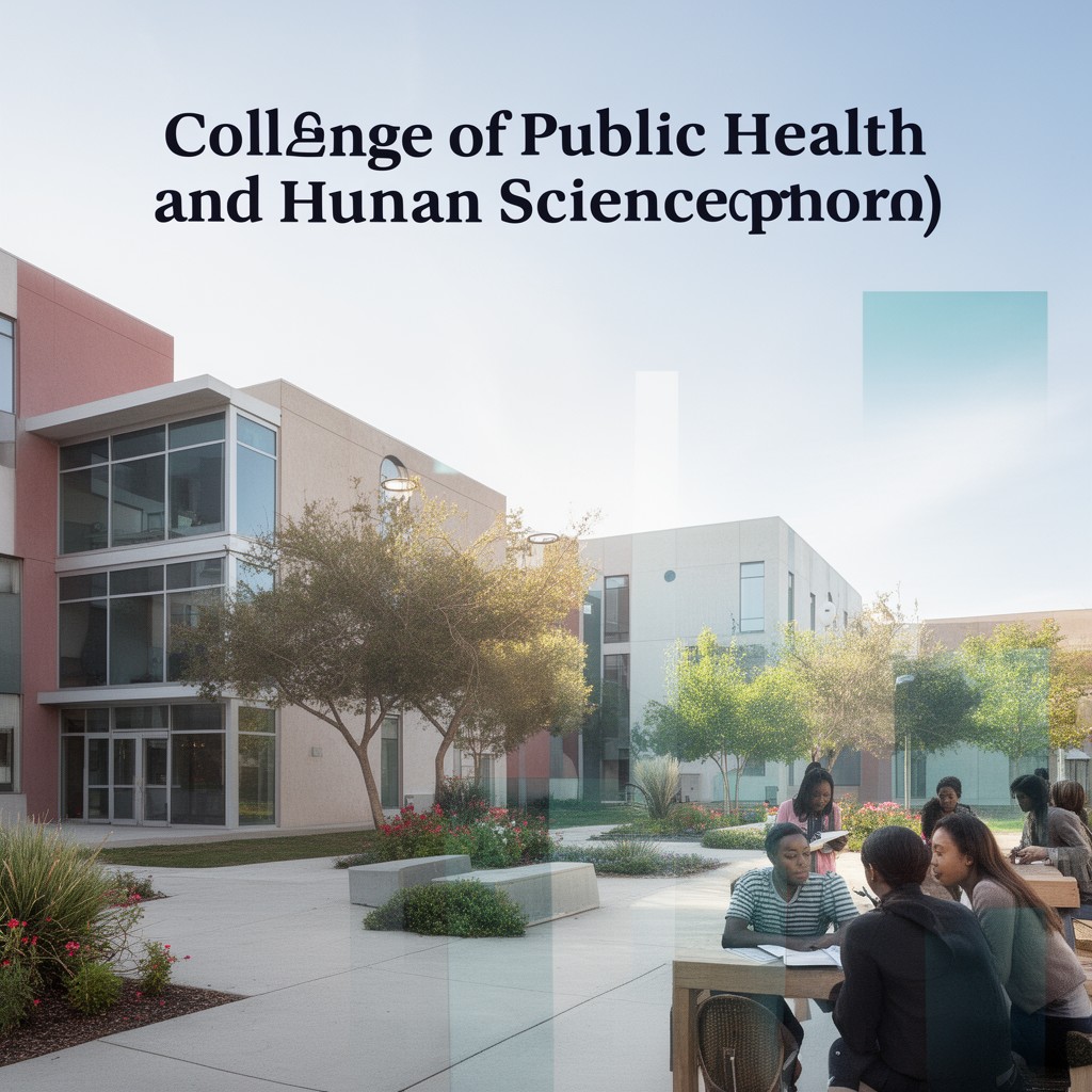 AI-generated illustration of College of Public Health and Human Sciences