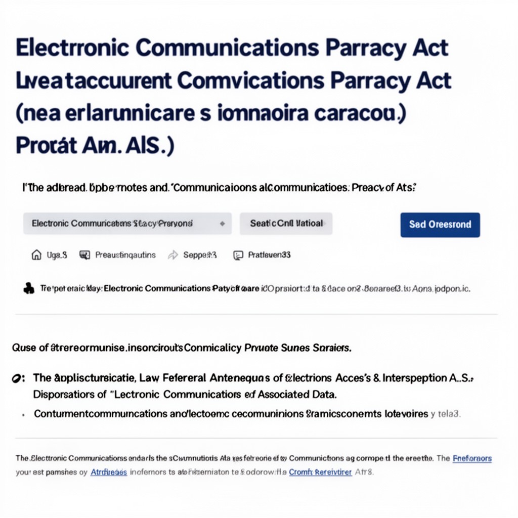AI-generated illustration of Electronic Communications Privacy Act