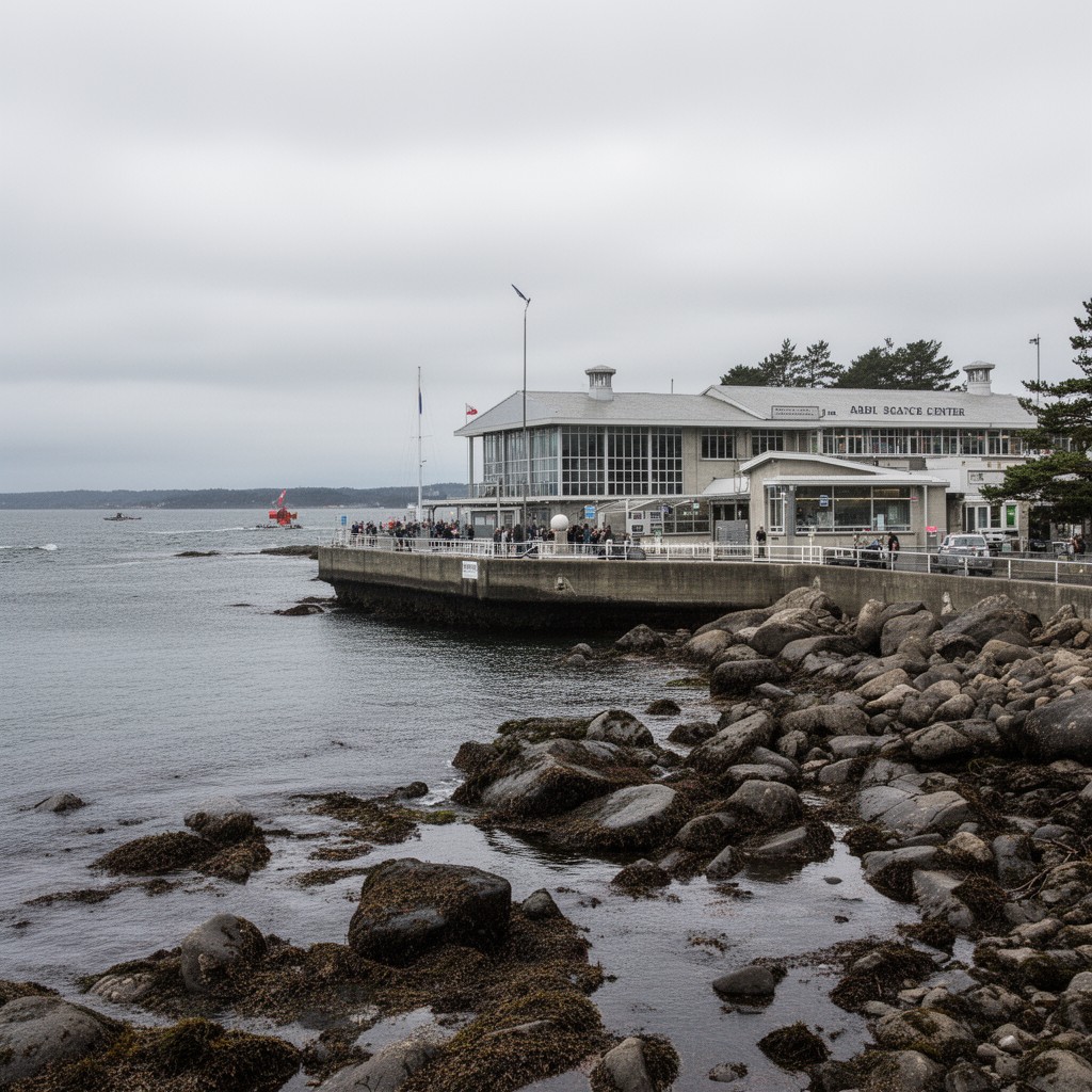 AI-generated illustration of Hatfield Marine Science Center