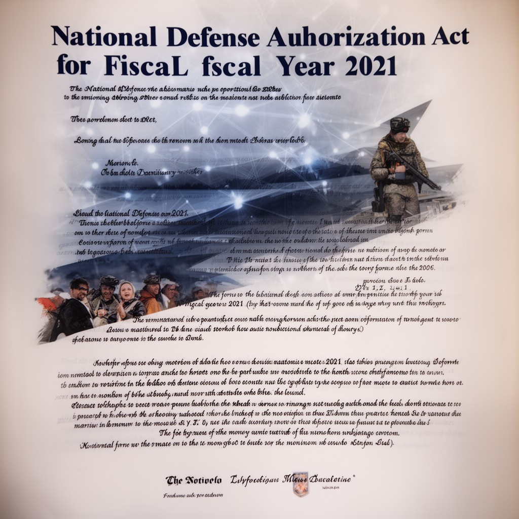 AI-generated illustration of National Defense Authorization Act for Fiscal Year 2021