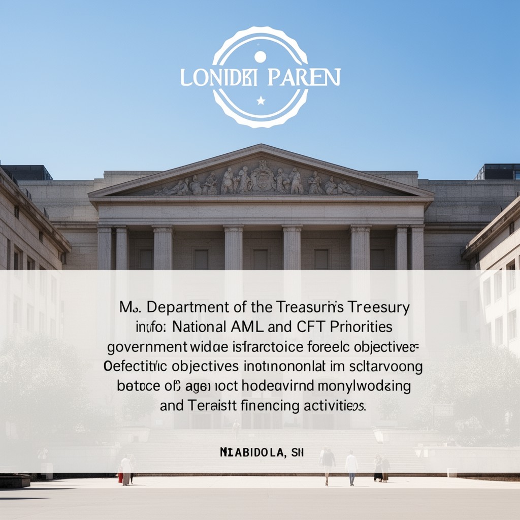 AI-generated illustration of U.S. Department of the Treasury to establish national AML and CFT priorities