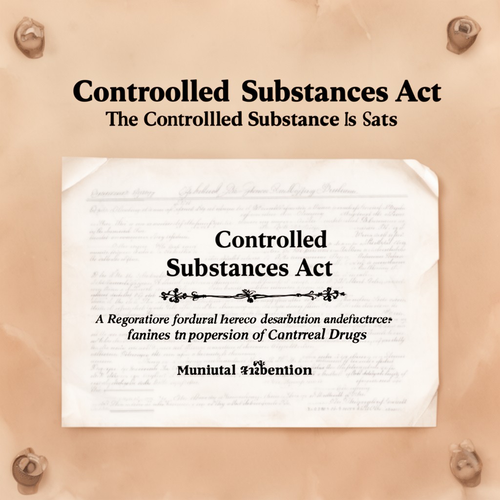 AI-generated illustration of Controlled Substances Act