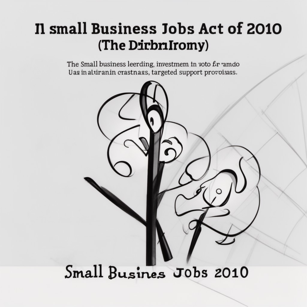 AI-generated illustration of Small Business Jobs Act of 2010