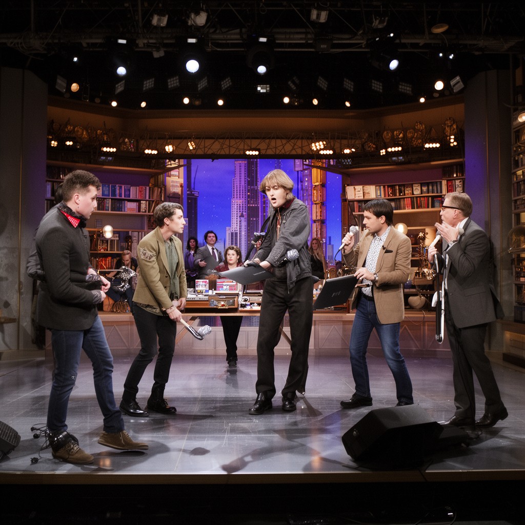 AI-generated illustration of Saturday Night Live