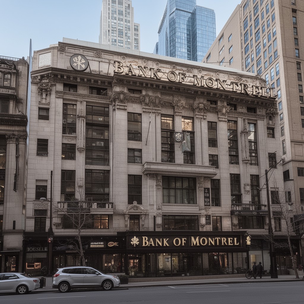 AI-generated illustration of Bank of Montreal head office