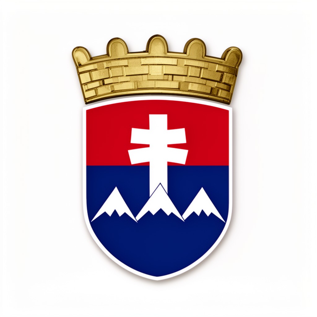 AI-generated illustration of Coat of arms of Slovakia