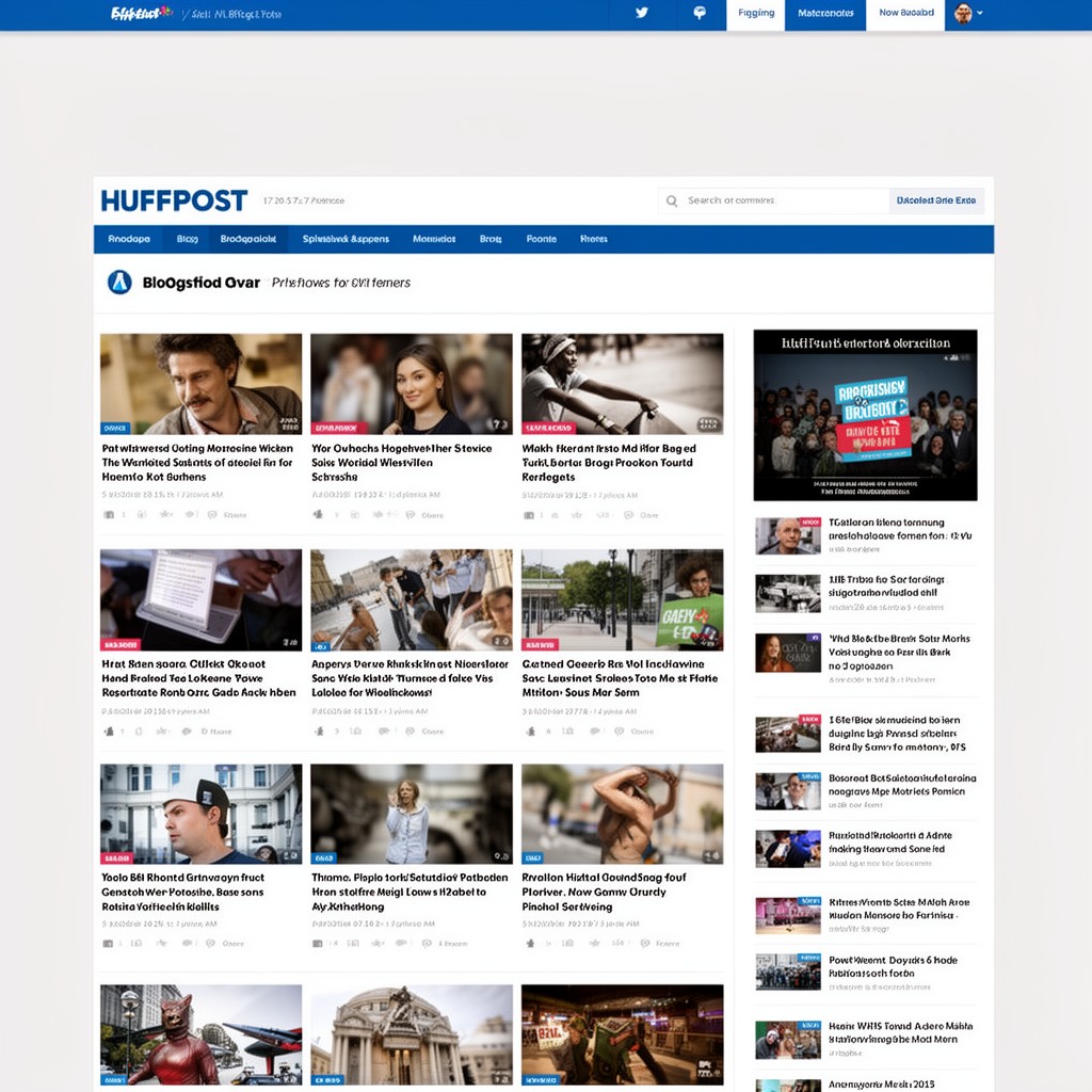 AI-generated illustration of HuffPost