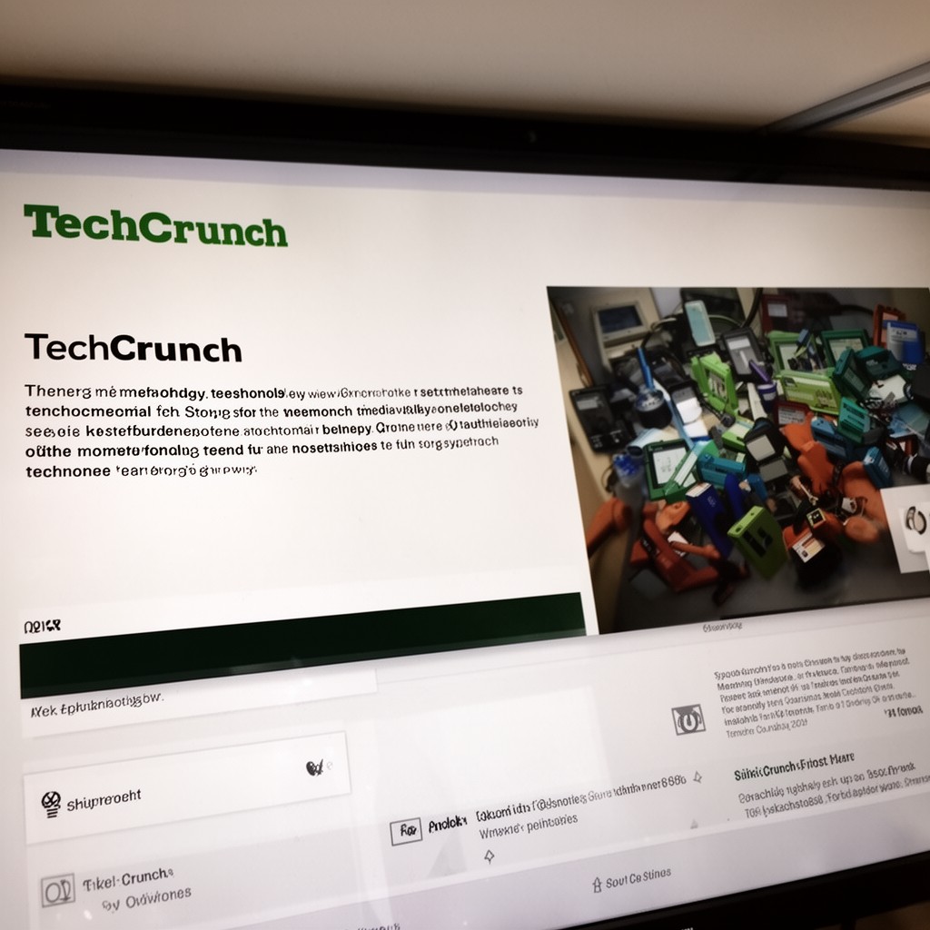 AI-generated illustration of TechCrunch