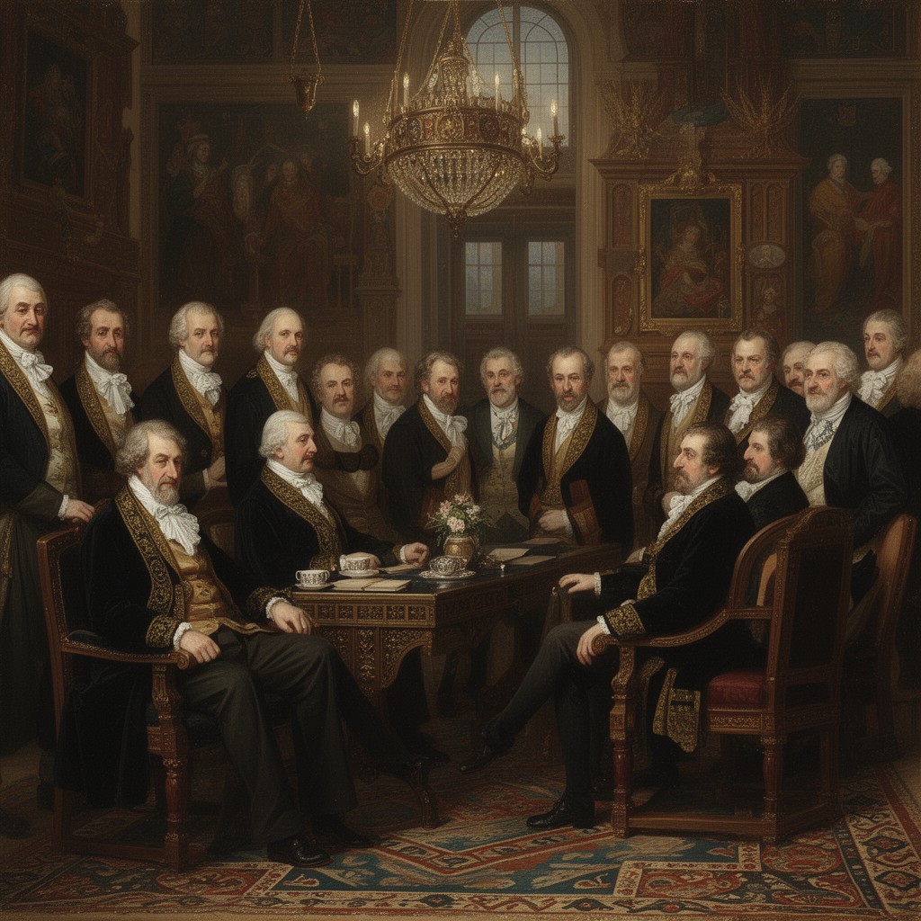 AI-generated illustration of Scottish representative peers in House of Lords